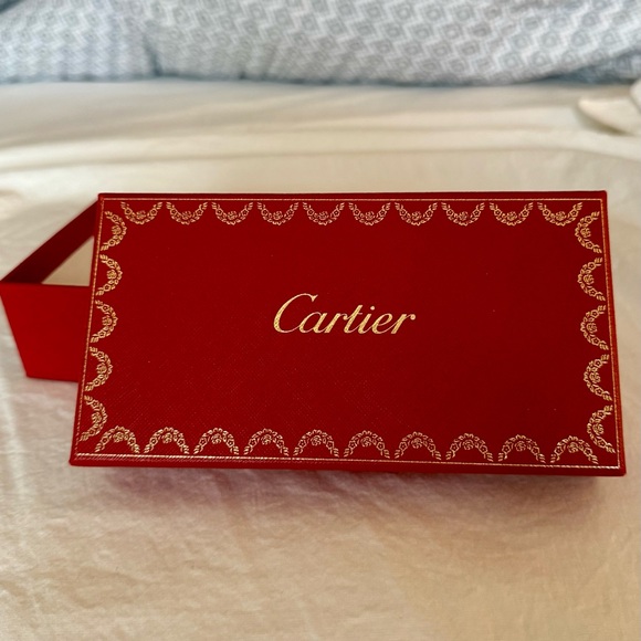 Cartier Jewelry - Cartier Red Box with Gold Accents